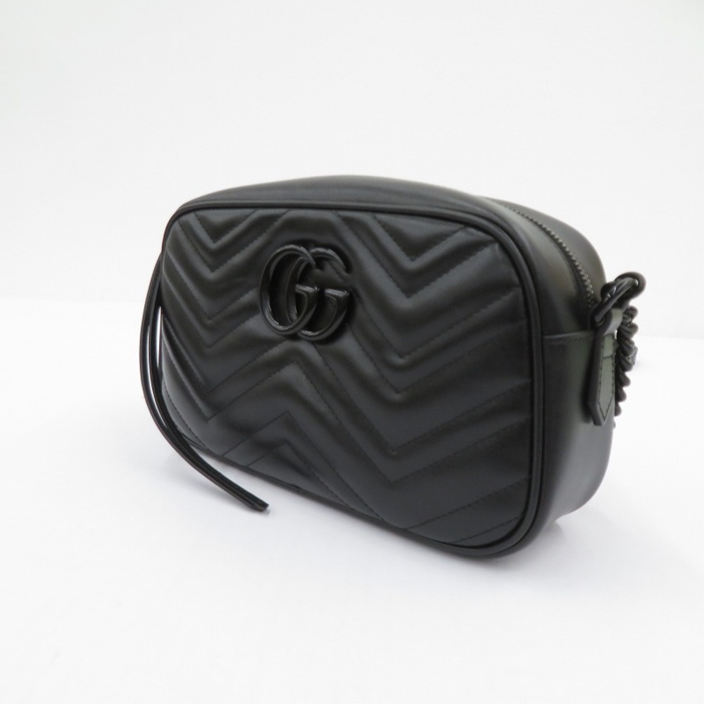 GUCCI GG Marmont Camera Bag Shoulder Black
